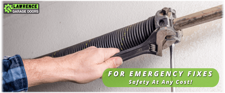 Broken Garage Door Spring Lawrence IN